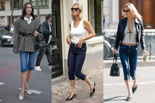 Как модно носить джинсовые капри этой весной