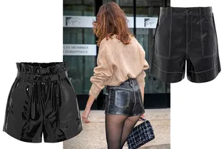11 кожаных шорт, в которых ноги будут казаться бесконечными