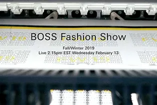 Прямая трансляция нью-йоркского показа Boss