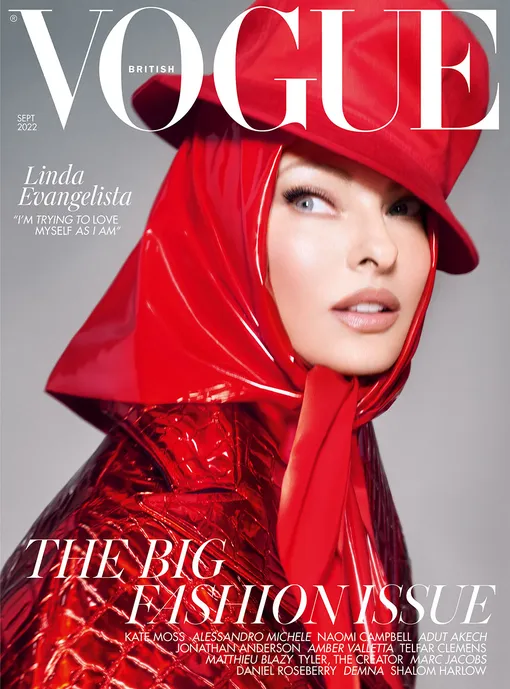 Линда Евангелиста на обложке британского Vogue, сентябрь 2022