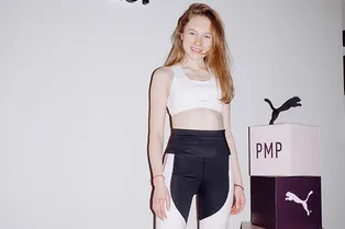 Маша Янковская и Анна Цуканова-Котт на презентации Puma в студии PMP