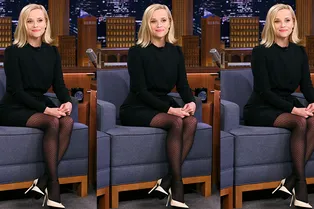 Мини и колготки в горошек: нам всем нужно брать пример с Риз Уизерспун