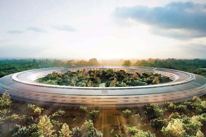 Apple строит экогород по проекту Нормана Фостера