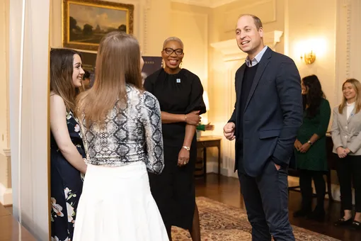 Принц Уильям на встрече с лауреатами «Премии Дианы»