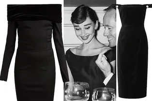 9 ультраженственных платьев с вырезом бато, как у икон стиля середины прошлого века