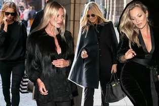 15 самых нескучных образов total black от Кейт Мосс