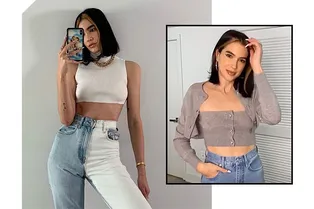 Как из старого кардигана сделать модный топ, а из банданы — маску