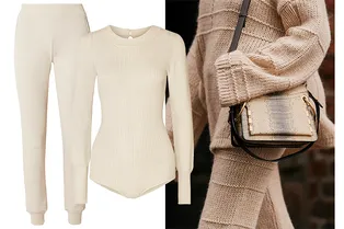 6 трикотажных костюмов, которые будут смотреться женственно и нарядно