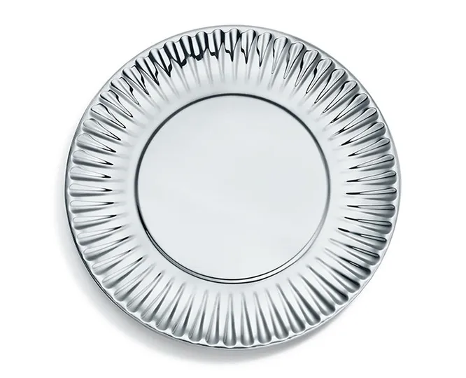 «Бумажная» тарелка из серебра