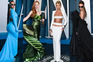 Голые платья и максимум вырезов: лучшие образы вечеринки после «Оскара»