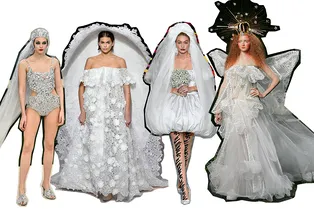 17 самых красивых свадебных нарядов с подиума, от которых захватывает дух