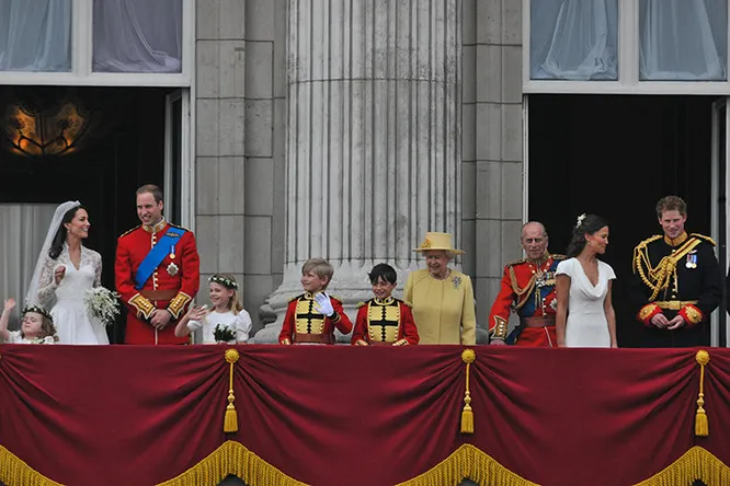 Королевская семья на свадьбе принца Уилльяма и Кейт Миддлтон, апрель 2011
