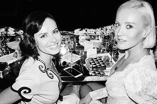 Оксана Лаврентьева, Даша Веледеева и Наталья Давыдова на торжественном ужине Tiffany & Co.