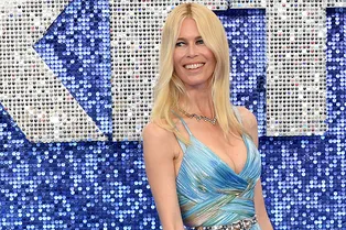 Клаудия Шиффер в радужном платье Zuhair Murad на премьере «Рокетмен» в Лондоне