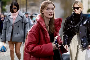 С чем носить короткие пуховики в межсезонье: 9 примеров звезд мирового стритстайла