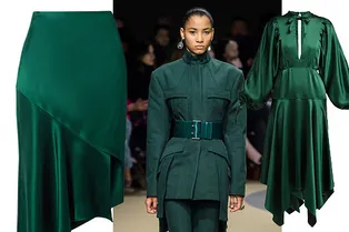 Как носить изумрудный — самый праздничный и благородный оттенок сезона