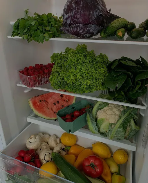 Овощи в холодильнике