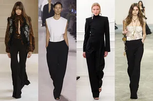 С чем сочетать черные брюки? 10 классных способов с подиумов С чем сочетать черные брюки? 10 классных способов с подиумов