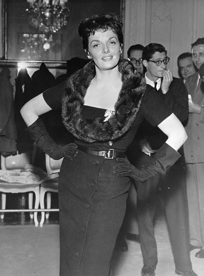 Джейн Рассел в Christian Dior, Париж, 1954 год
