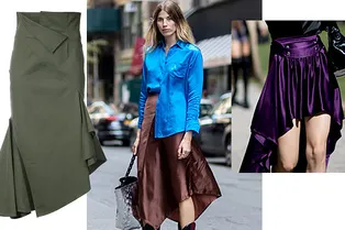 Асимметричная юбка: 26 вариаций на тему самой популярной вещи из осеннего стритстайла