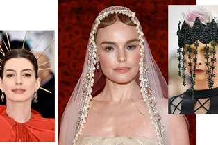 Митры, нимбы и короны: 13 самых ярких украшений для волос Met Gala — 2018
