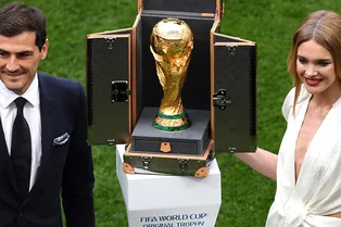 Наталья Водянова на открытии чемпионата мира по футболу FIFA-2018