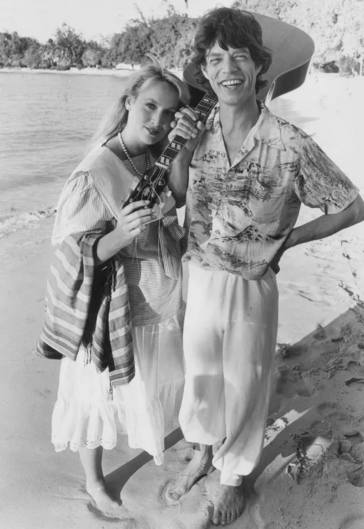 Джерри Холл и Мик Джаггер на Бали в 1990 году