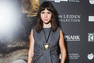 Наталья Гольденберг и Оксана Бондаренко на открытии выставки в Пушкинском музее