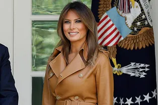 Мелания Трамп вновь покорила сердца стилистов безупречным комплектом