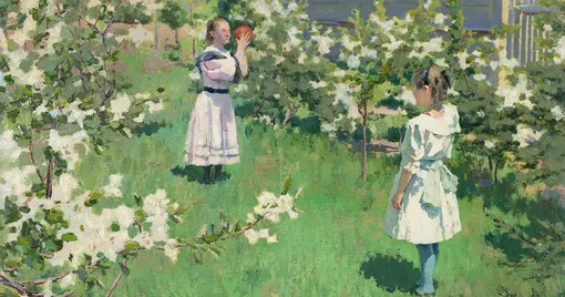 Виктор Борисов-Мусатов, фрагмент картины «Майские цветы» (1894)