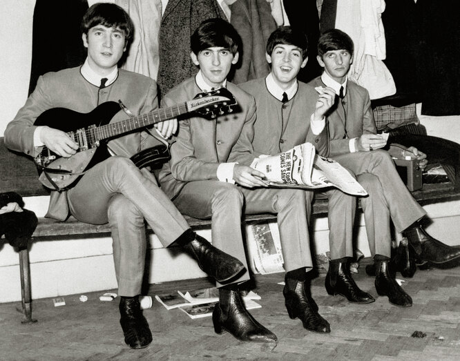 The Beatles в костюмах Pierre Cardin, 1963