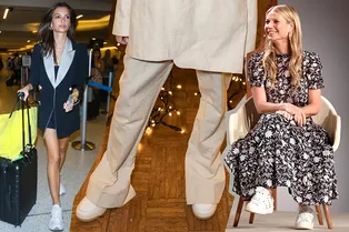 Брижит Макрон, Гвинет Пэлтроу и еще 7 звезд, которые сочетают строгие наряды с кроссовками