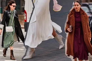 С чем носить летние летящие платья и юбки в феврале: 5 способов от звезд стритстайла