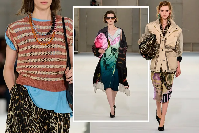 Сочетание несочетаемого: несколько принтов сразу — главный модный прием Dries Van Noten