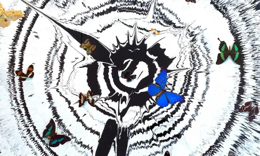 Дэмиен Херст, «Beautiful love kids co twenty-five to ten painting with beautiful butterflies» (2008)