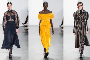 Платья-смокинги, пайетки и уроки соблазна от Self-Portrait