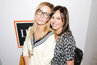 Ника Белоцерковская и Оксана Лаврентьева на презентации Belonika X Terekhov Girl