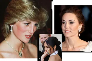 8 роскошных украшений принцессы Дианы, которые достались Кейт Миддлтон и Меган Маркл