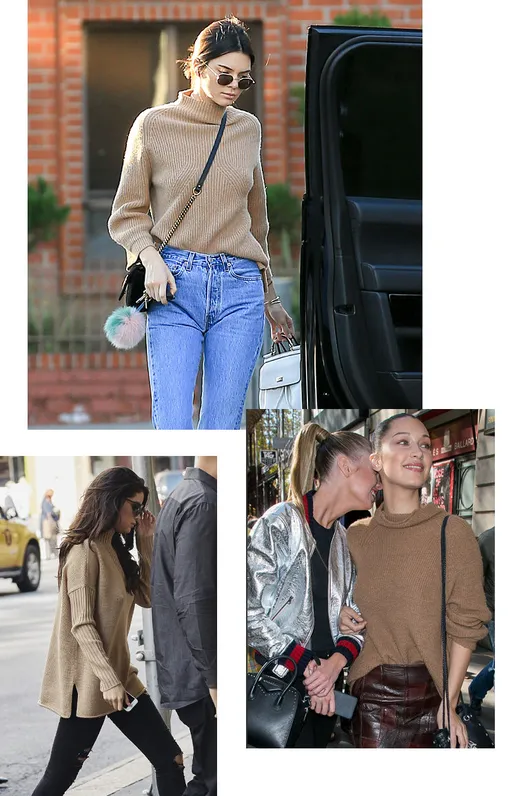 Слева направо: Селена Гомез, Кендалл Дженнер и Белла Хадид