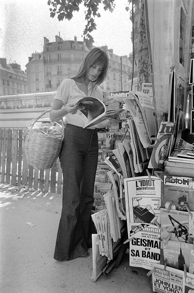 Джейн Биркин в Париже, 1970