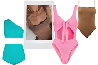 8 стильных купальников из жатой ткани, которые моделируют фигуру