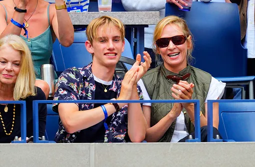 Ума Турман и Левон Хоук Ума Турман и Левон Хоук