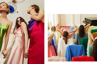 Идеальные цветные костюмы и платья-комбинации в лукбуке Nebo
