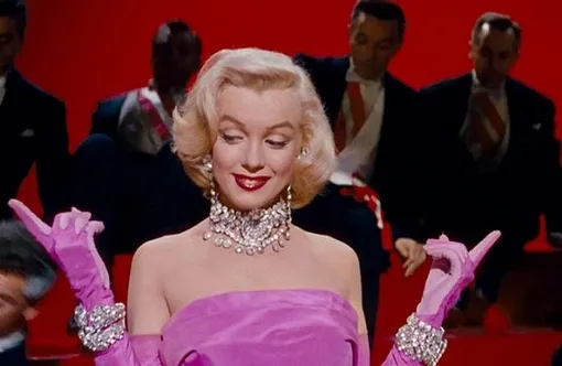 Мэрилин Монро в «Джентльмены предпочитают блондинок», 1953
