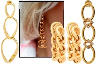 Носим цепи не только на шее. Серьги со звеньями преобразят любой образ