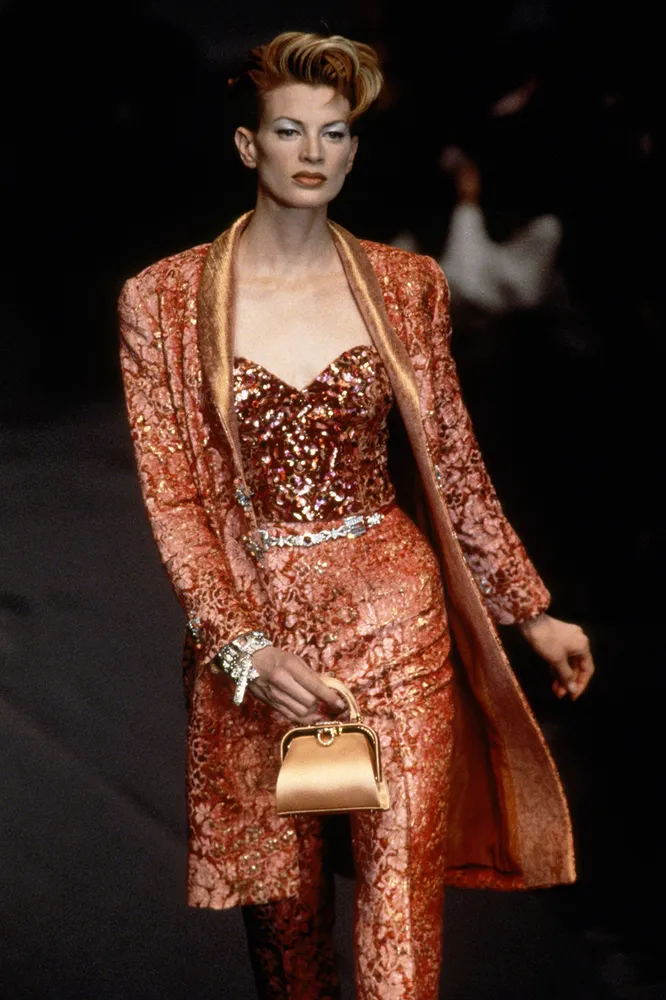 На показе Christian Dior осень-зима 1995/96 На показе Christian Dior осень-зима 1995/96