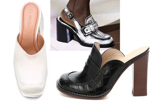 Этим летом носим гибриды лоферов и мюлей