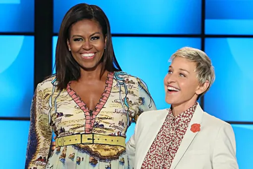 Мишель Обама появилась на шоу Эллен ДеДженерес в «старом» платье Gucci – и что с того?