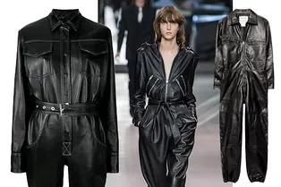 Кожаные комбинезоны — смелая и практичная альтернатива роковым платьям