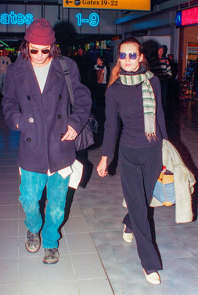 Кейт Мосс и Джонни Депп, 1997